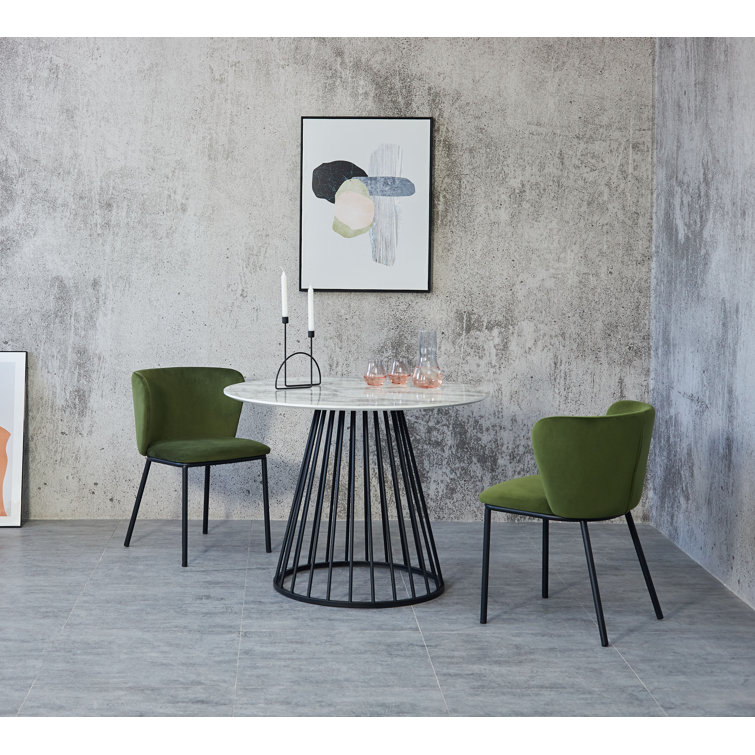 Fairmont Park Adesina 4 Seater Dining Set with Engineered Marble Modern